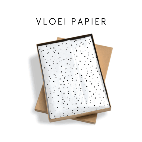 Vloeipapier - Zwart/wit