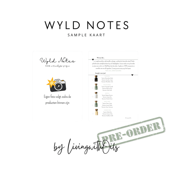 Wyld Notes Sample kaart